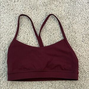 Lululemon Athletica Dark Red Sports Bra